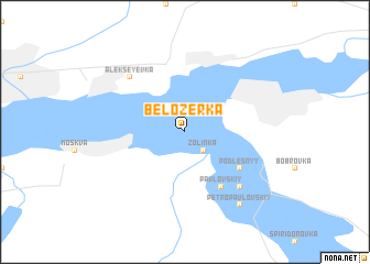 map of Belozërka