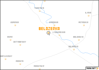 map of Belozërka