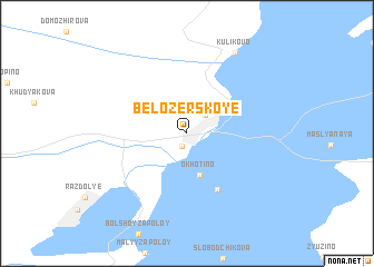 map of Belozërskoye