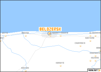 map of Belozërsk