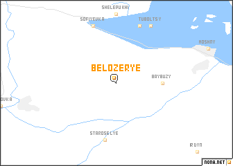 map of Belozërʼye