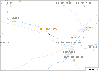 map of Belozër\