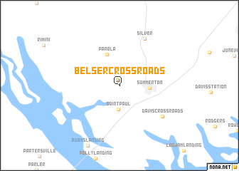 map of Belser Crossroads