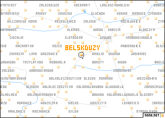 map of Belsk Duży