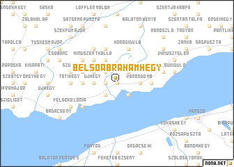 map of Belsőábrahámhegy