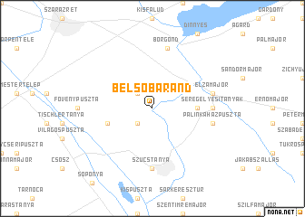 map of Belsőbáránd