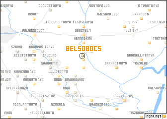 map of Belsőbőcs