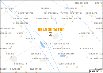 map of Belsőkajtor