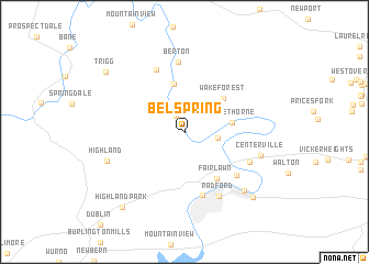 map of Belspring