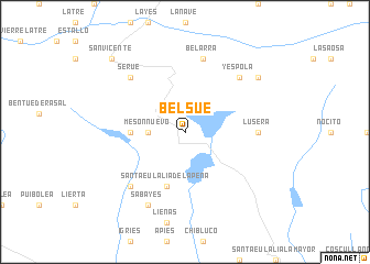 map of Belsué