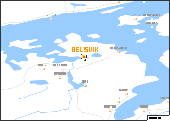 map of Belsvik