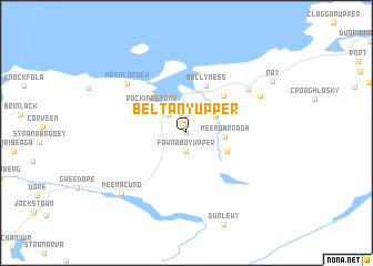 map of Beltany Upper