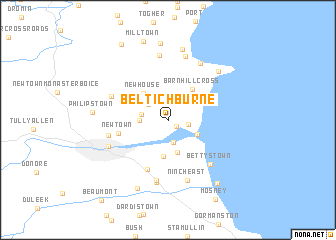 map of Beltichburne