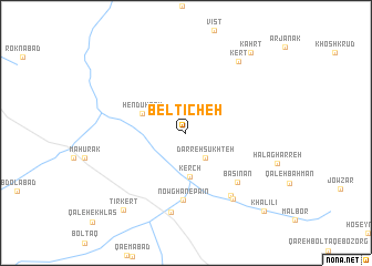 map of Beltīcheh