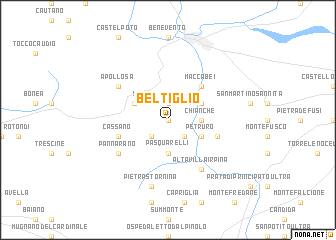 map of Beltiglio