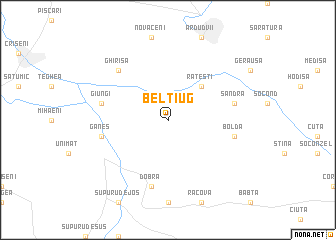 map of Beltiug