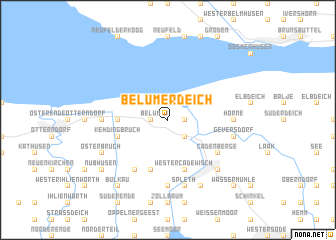 map of Belumer Deich