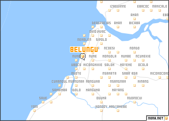 map of Belungu