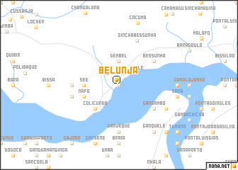 map of Belunja