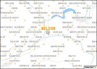 map of Beluša