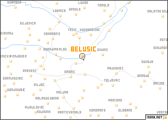 map of Belušić