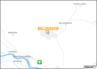 map of Belūsovka