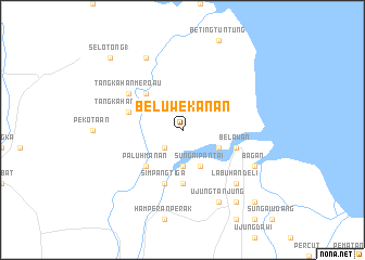 map of Beluwe-kanan