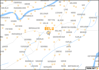 map of Belu