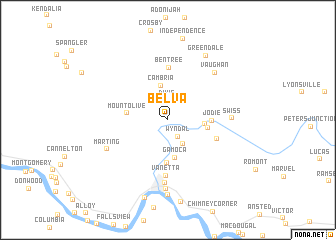 map of Belva