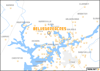 map of Belvedere Acres