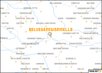 map of Belvedere di Spinello