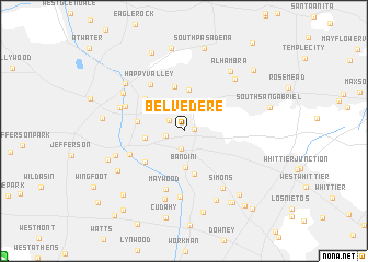 map of Belvedere