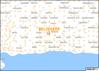 map of Belvedere