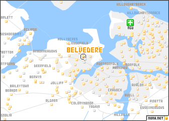 map of Belvedere