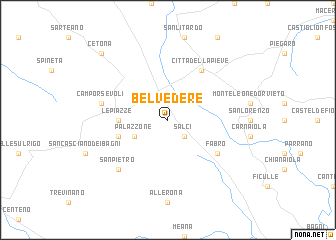 map of Belvedere