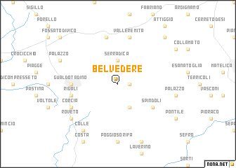 map of Belvedere