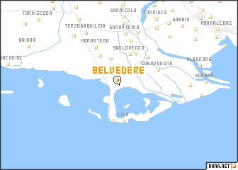 map of Belvedere