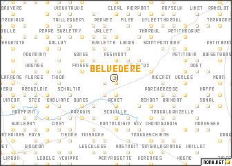 map of Belvédère