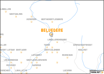 map of Belvédère