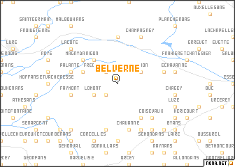 map of Belverne