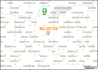 map of Belveyre