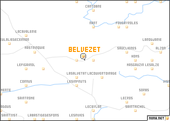 map of Belvezet