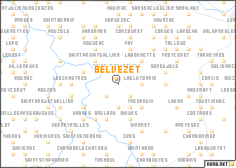 map of Belvezet