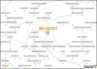 map of Belvézet