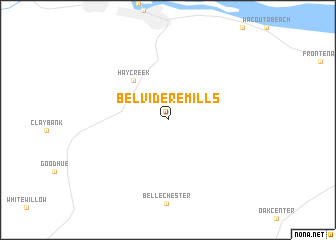 map of Belvidere Mills