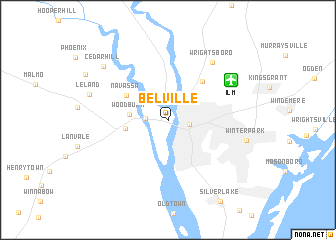 map of Belville