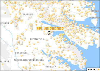 map of Belvoir Manor