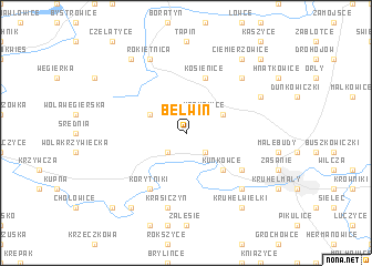 map of Bełwin