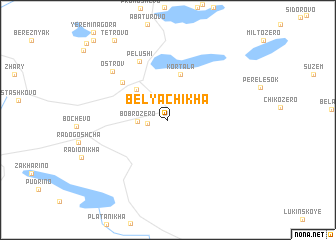 map of Belyachikha