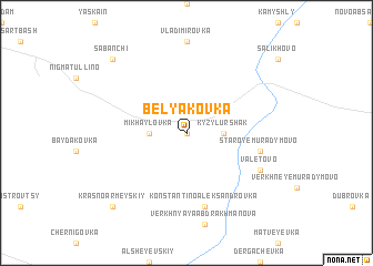 map of Belyakovka